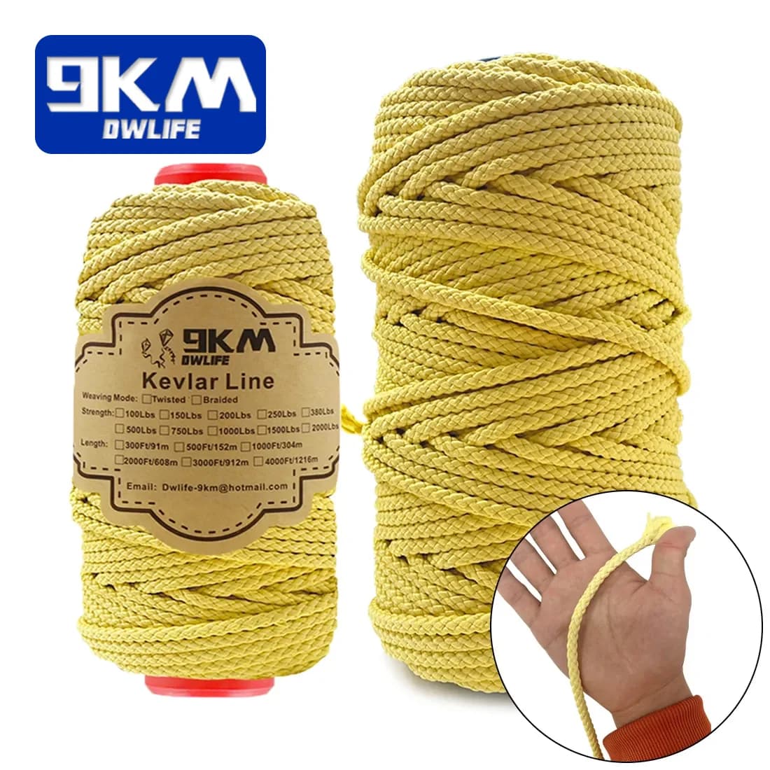 Pleteni najlon visoke čvrstoće od Kevlara, 1.6-6.8mm