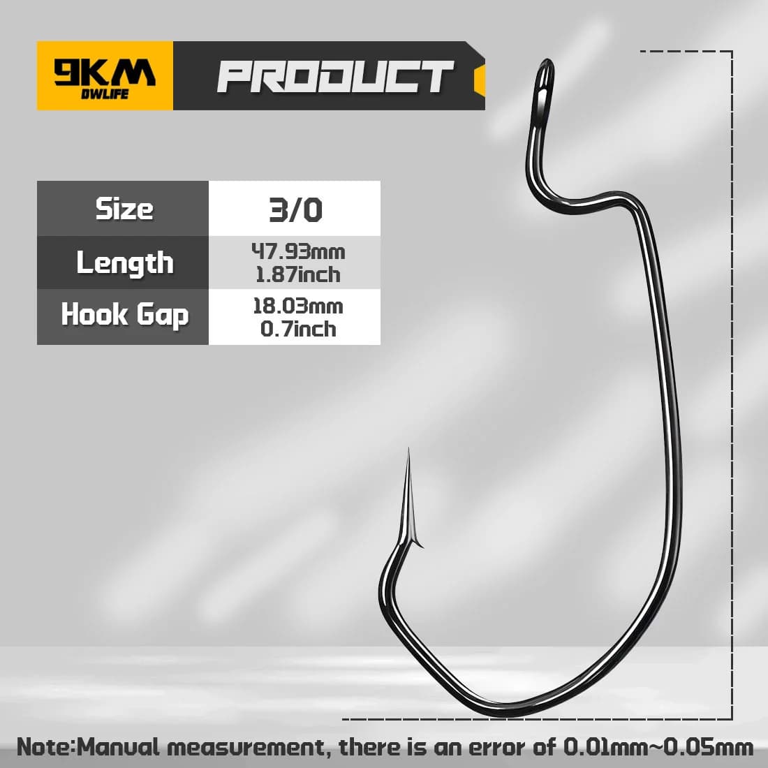 V-Bend Wide Gap EWG Worm Hooks, 25-100 kom