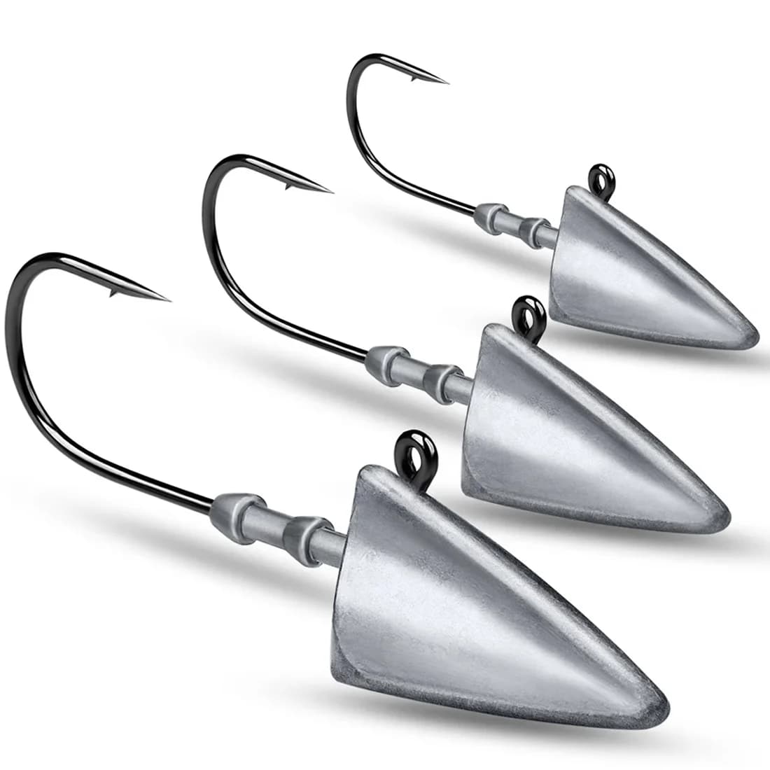 Jig glava trokuta s dugom udicom, 7g-33g, 5 kom