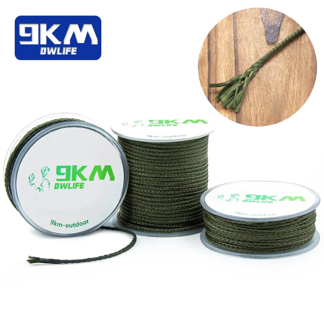 Pletena Kevlar nitka za kampiranje, ljuljačke i ribolov