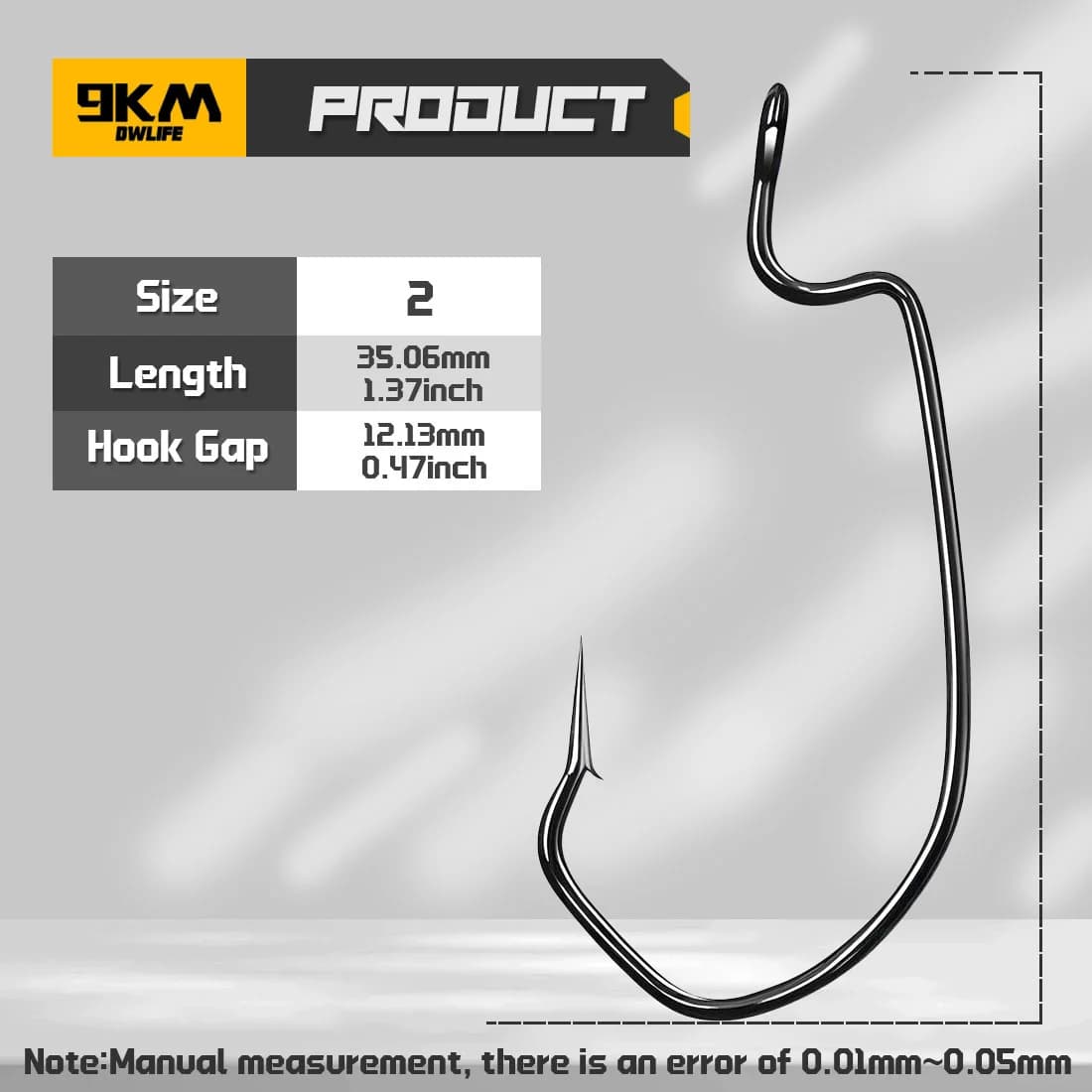 V-Bend Wide Gap EWG Worm Hooks, 25-100 kom